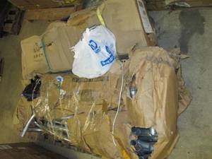 lot 87 image: 14 foot round trampoline and 14 foo...