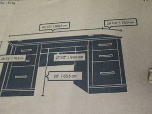 lot 90 image: sauder executive desk office port c...