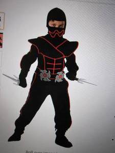 lot 127 image: Child Unisex Light up red Ninja cos...