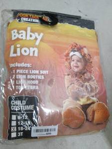 lot 152 image: baby lion child costume 18-24 month...