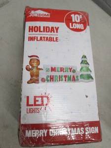 lot 188 image: holiday inflatable 10 foot long mer...