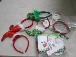 lot 206 image: christmas head bands and gift bags ...