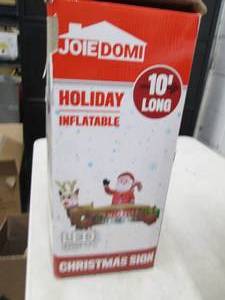 lot 219 image: 10 foot long holiday led inflatable...