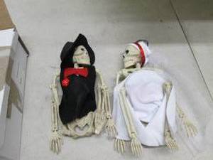 lot 234 image: bride groom skeletons open box groo...