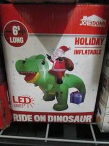 lot 237 image: holiday inflatable 6ft long led rid...