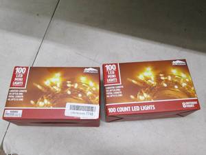 lot 239 image: 2 boxes of 100 led mini lights open...