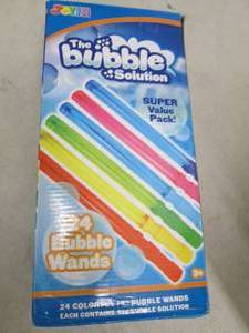 lot 263 image: 24 pack 14 inch bubble wands ...