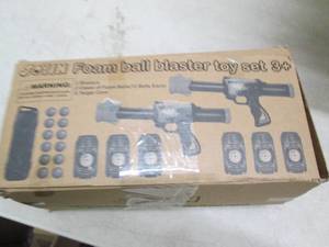 lot 273 image: foam ball blaster toy set open box ...