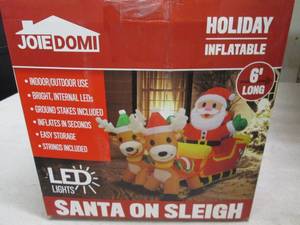 lot 278 image: holiday inflatable with led lights ...