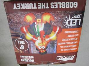 lot 279 image: holiday inflatable with led lights ...