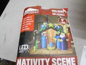 lot 283 image: holiday inflatable 6 foot long nati...