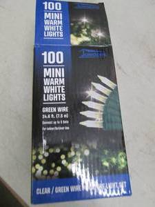 lot 293 image: mini warm white lights strand of 10...