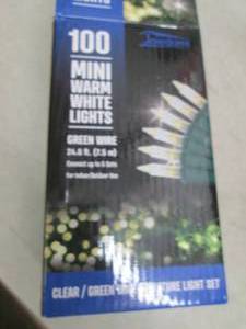 lot 296 image: mini warm white lights strand of 10...