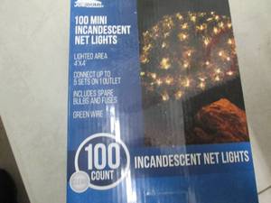 lot 297 image: 100 mini incandescent net lights po...