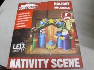 lot 303 image: holiday inflatable 6 foot long nati...