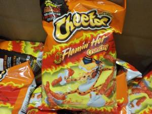 lot 346 image: 2 Cases Cheetos Flamin Hot Snacks...