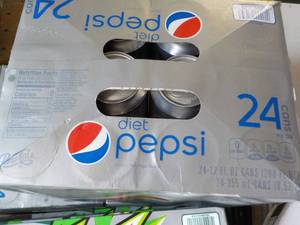 lot 370 image: 24 pack Diet Pepsi in date...