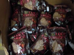lot 386 image: 10 Bags Love Crunch Granola past b...