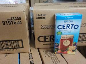 lot 391 image: 2 Cases 16 - 6 oz Boxes Certo Liqui...
