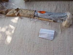 lot 165 image: Push Up Patio Umbrella- new...