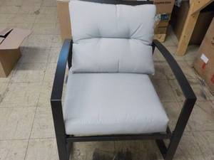 lot 303 image: Metal Patio Rocking Chair with Tie ...