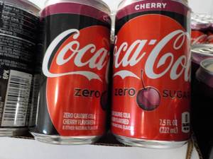 lot 354 image: 2 Cases Coca Cola Cherry Zero Sugar...