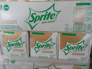 lot 356 image: 4 - 12 packs Sprite Ginger Zero Sug...