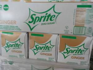 lot 357 image: 4 - 12 packs Sprite Ginger Zero Sug...