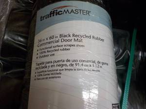 lot 407 image: Traffic Master 36 x 60 Black Rubber...