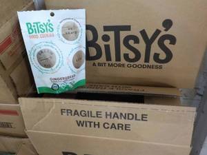 lot 410 image: 3 Cases Bitsys Gingerbread Cookies...