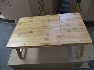 lot 25 image: Mind Reader Bamboo Bed Tray...