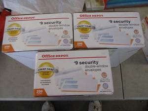 lot 47 image: 3 Boxes of Office Depot #9 Security...