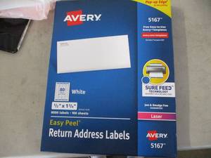 lot 49 image: Avery Return Address Labels 8000 c...