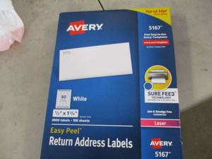 lot 50 image: Avery Return Address Labels 8000 c...