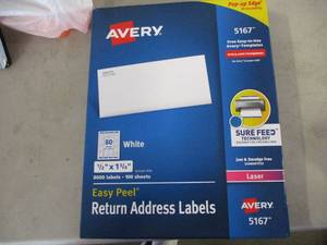 lot 51 image: Avery Return Address Labels 8000 c...