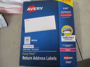 lot 52 image: Avery Return Address Labels 8000 c...