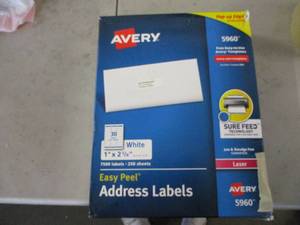 lot 53 image: Avery Address Labels 7500 count r...