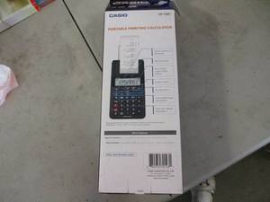 lot 55 image: Casio Portable Printing Calculator...