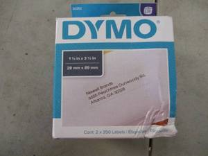 lot 87 image: Dymo 700 White Address Labels reta...