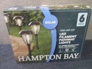 lot 27 image: Hampton Bay Solar Oil Rubbed Bronze...