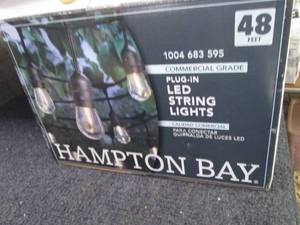 lot 30 image: Hampton Bay 48 ft String Light Cord...