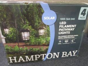 lot 44 image: Hampton Bay Solar Bronze Outdoor In...