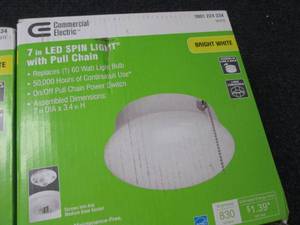 lot 45 image: 2 Commercial Electric Spin Light 7 ...