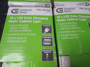 lot 82 image: 3 open pkg Commercial Electric 18 i...