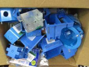 lot 85 image: Box of Assorted Electrical Boxes...