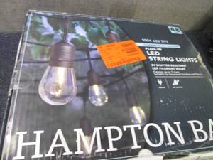 lot 125 image: Hampton Bay 24-Light IndoorOutdoor...