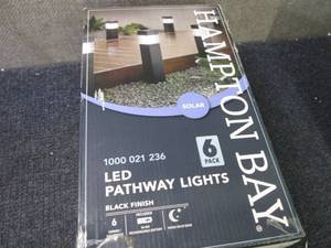 lot 138 image: Hampton Bay Solar Black Outdoor Int...