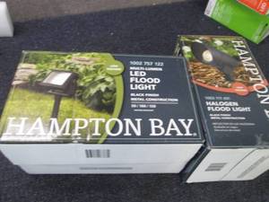 lot 167 image: Hampton Bay LED Flood Light, Haloge...
