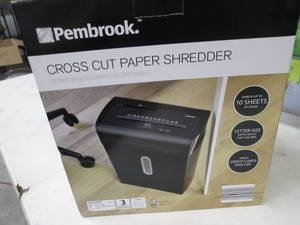 lot 197 image: Pembrook Cross Cut Paper Shredder o...
