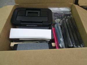 lot 230 image: Box of Assorted OfficeSchool Suppl...